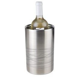 Flaschenkühler LINES Edelstahl doppelwandig matt  Ø 120 mm  H 200 mm Produktbild 0 L