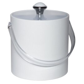 Eiseimer WEISS mit Deckel 1,5 ltr Kunststoff transparent weiß  Ø 150 mm  H 150 mm Produktbild