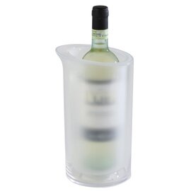 Flaschenkühler ICE Kunststoff vereist transparent doppelwandig  Ø 140 mm  H 235 mm Produktbild
