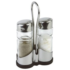 Menage ECONOMIC • Salz | Pfeffer Glas Edelstahl H 215 Produktbild