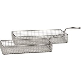 Servier-Frittierkorb SNACKHOLDER 260 mm  x 130 mm  H 50 mm Stiellänge 95 mm Produktbild