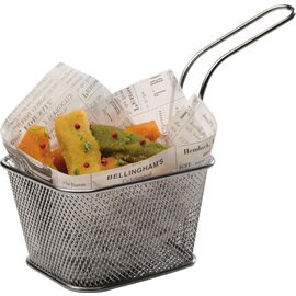 Servier-Frittierkorb SNACKHOLDER Edelstahl | 100 mm x 85 mm H 65 mm Produktbild 1 S