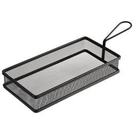 Servier-Frittierkorb SNACKHOLDER Edelstahl schwarz | 215 mm x 105 mm H 45 mm Produktbild