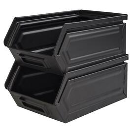 RESTPOSTEN | Snackbox INDUSTRIAL schwarz 0,5 ltr 165 mm x 105 mm H 75 mm Produktbild 1 S