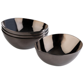 Schale 4er Set PEBBLES Edelstahl schwarz | 65 mm x 60 mm Produktbild