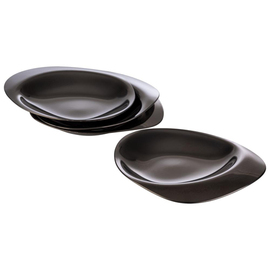 Teller 4er Set PEBBLES Edelstahl schwarz | 85 mm x 80 mm Produktbild