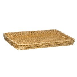 Korb Bäckernorm Kunststoff PP (Polypropylen) hellbeige bruchsicher 400 mm  x 300 mm  H 50 mm Produktbild