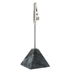 Kartenhalter • Marmor grau Pyramide L 35 mm x 35 mm H 100 mm | 4 Stück Produktbild