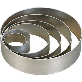 Tortenring, Aluminium, spülmaschinenfest, nahtgeschweißt, Ø 22 cm, H 6 cm Produktbild