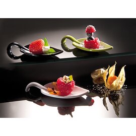 Fingerfood-Löffel LEAF Melamin weiß  L 100 mm  H 15 mm Produktbild 1 S