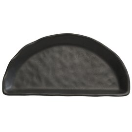 Tablett ZEN Kunststoff schwarz halbrund 240 mm  x 125 mm  H 20 mm Produktbild 0 L