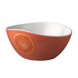 Schale FRUITS 450 ml Melamin orange Dekor Apfelsine Ø 150 mm  H 75 mm Produktbild