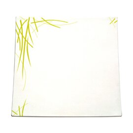 Tablett "Asia Line", quadratisch, 26,5 x 26,5 cm, Höhe 2,8 cm, weiß mit Dekor grün Produktbild