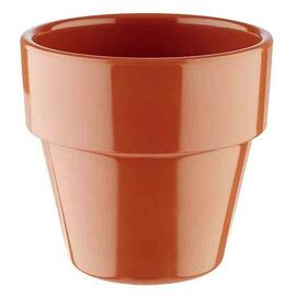 Schale 0,3 ltr Ø 90 mm FLOWER POT Melamin terrakotta H 85 mm Produktbild