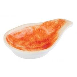 Schale MINI COLOUR 20 ml Melamin orange weiß 125 mm  x 90 mm  H 35 mm Produktbild
