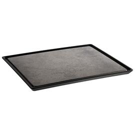 RESTPOSTEN | GN Tablett GN 1/2 schwarz | grau 355 mm x 290 mm H 15 mm Produktbild