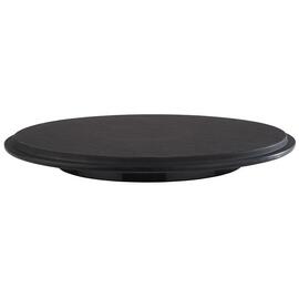 Tortenplatte | Konditorplatte SLATE Melamin schwarz Ø 375 mm Produktbild