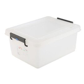 Transportbehälter /  Lagerbox , mit Deckel, Polypropylen, stapelbar, 53 x 40 x H 16 cm, Inhalt: 30 ltr., ohne Rollen Produktbild 0 L