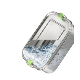 Lunchbox XL Edelstahl mit Deckel Produktbild 3 S