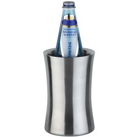 Flaschenkühler Edelstahl doppelwandig matt  Ø 125 mm  H 190 mm Produktbild
