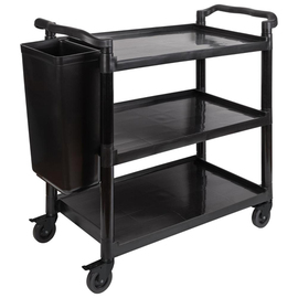 Servierwagen | Transportwagen READY schwarz | 3 Borde | 1080 mm x 500 mm H 960 mm Produktbild 1 S