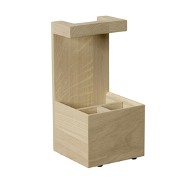 Table Caddy VALO | 3 Fächer | Eichenholz mit Holzgriff Produktbild
