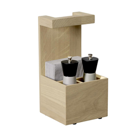 Table Caddy VALO | 3 Fächer | Eichenholz mit Holzgriff Produktbild 1 S