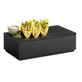 Holzbox VALO GN 1/3 H 85 mm | schwarz Produktbild 1 S