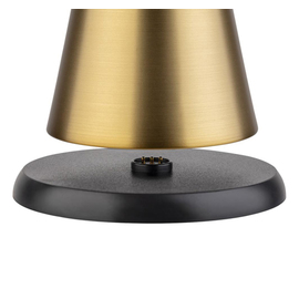 Akku-Tischleuchte CONE MINI goldfarben H 115 mm Produktbild 1 S
