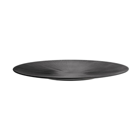 Servierplatte NERO Melamin schwarz Ø 500 mm H 35 mm Produktbild