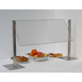 Hustenschutz Typ H Acryl | CNS-Standbeine 55 cm | Scheibengröße 500 x 350 mm Produktbild