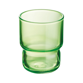 Stapelbecher 16 cl LOG Green Glas Ø 63 mm H 80 mm Produktbild