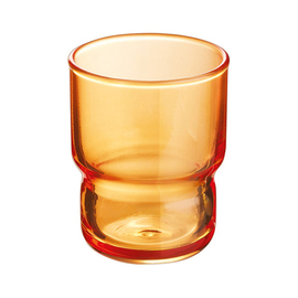 Stapelbecher 16 cl LOG Orange Glas Ø 63 mm H 80 mm Produktbild