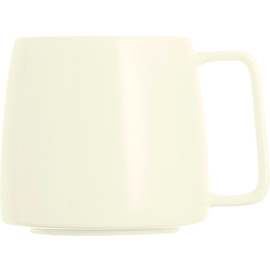 RESTPOSTEN | Kaffeebecher FJORDS mit Henkel 300 ml Porzellan cremeweiß  H 82 mm Produktbild