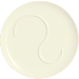RESTPOSTEN | Untertasse FJORDS Porzellan cremeweiß Ø 160 mm Produktbild