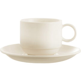 RESTPOSTEN | Kaffeeuntertasse DARING Porzellan cremeweiß Ø 155 mm Produktbild