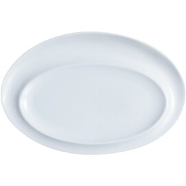 RESTPOSTEN | Platte SCENARI Porzellan cremeweiß oval | 340 mm  x 260 mm Produktbild