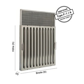 Flammschutzfilter FM-40KS | Typ F-1 / A | 250 mm x 500 mm x 40 mm Produktbild