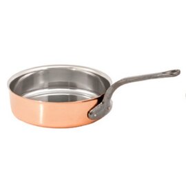 Sauteuse 3,1 ltr Edelstahl Kupfer 2,5 mm  Ø 240 mm  H 70 mm  | Gusseisenstiel Produktbild