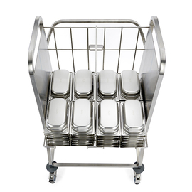 Transportwagen GN 2/1 | 1 Trennelement | 789 mm x 698 mm Produktbild 3 S