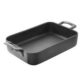 Mini-Auflaufform BELLE CUISINE | Porzellan schwarz 160 mm x 110 mm H 45 mm Produktbild