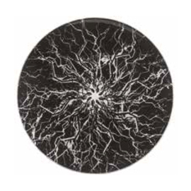 Teller NUIT D'ORAGE | schwarz | flach | Glas Ø 280 mm Produktbild