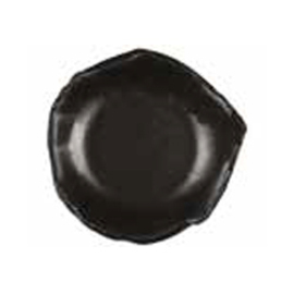 Gourmetteller | Steingut | schwarz Ø 207 mm H 44 mm Produktbild 1 S