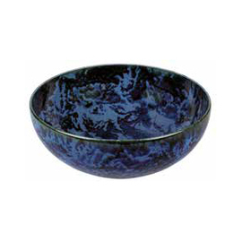 Bowl SHAN | Porzellan | blau | schwarz mit Dekor | 850 ml Ø 180 mm Produktbild