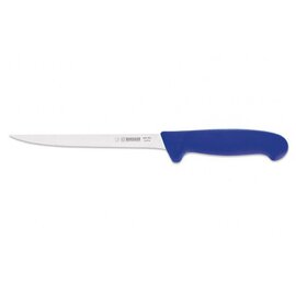 Fischfiliermesser gerade Klinge flexibel glatter Schliff | blau | Klingenlänge 18 cm  L 28,5 cm Produktbild
