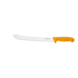 RESTPOSTEN | Wurstmesser glatter Schliff | gelb | Klingenlänge 28 cm  L 42 cm Produktbild