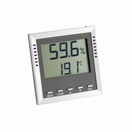 Temperatur-Feuchtemessgerät
mit Tau­punkt­an­zeige und Alarm-LED TA 100 digital | -40°C bis +70°C | 0 %rF bis 99 %rF  L 105 mm Produktbild