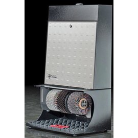Schuhputzmaschine Ronda 30 schwarz mit Tür geprägt  | Handsensor Produktbild