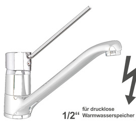 Spültischbatterie puna | für drucklose Speicher | langer Hebel Produktbild