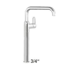 Säulenbatterie profi 3/4" C-Auslauf gerade | Hebelmischer Ausladung 300 mm Produktbild